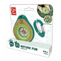 Kompasas Hape Nature Fun Žalia Vaikiškas Kabliukas 2 Dalys 15 x 15 x 3,5 cm kaina ir informacija | Kompasai | pigu.lt
