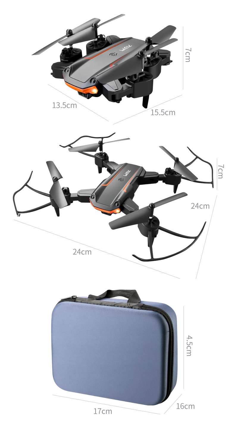 DRONE KY60 PRO KAMEROS 4K WIFI HD ŽAISLAS 200M 30min Variklio tipas elektrinis