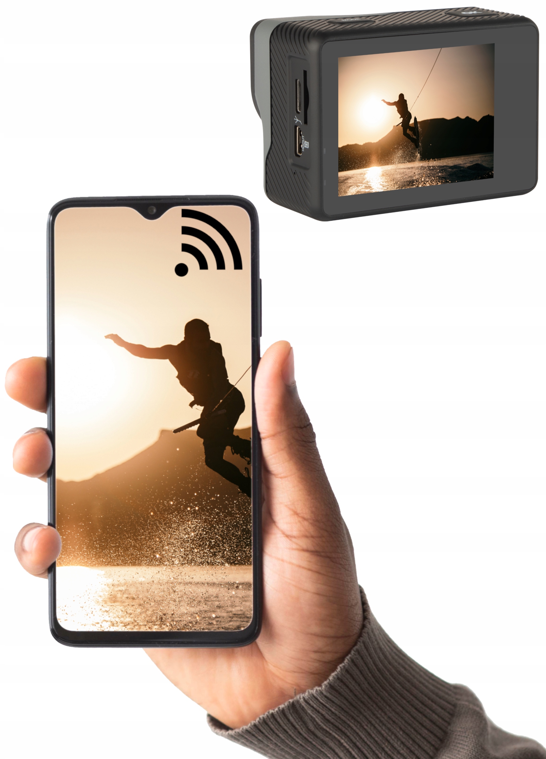 BLOW Go Pro4U 4K sporto kameros wifi priedai CMOS matrica