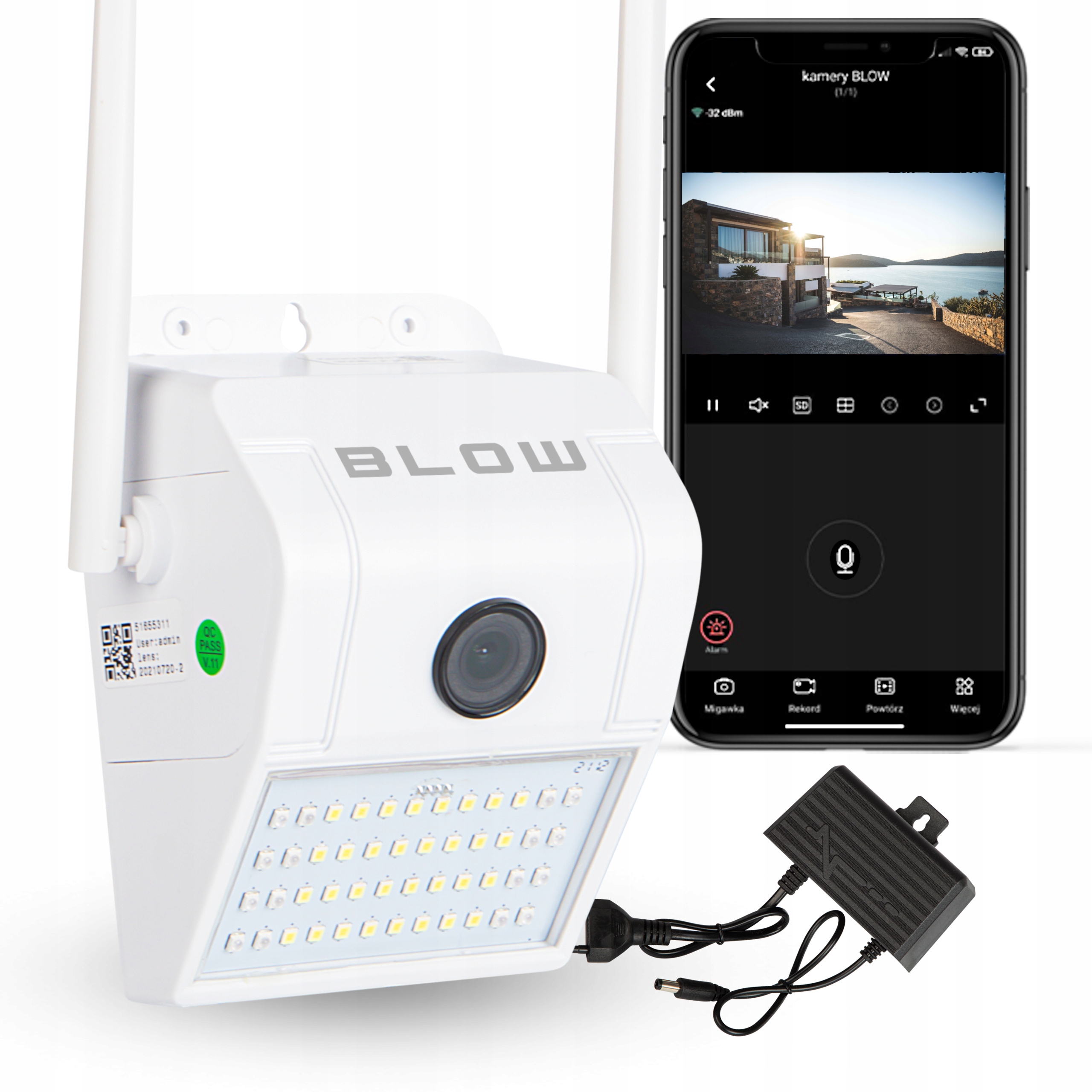 BLOW WiFi kamera lauko sienoje montuojama 2MP IR LAMP EAN (GTIN) 5900804123163