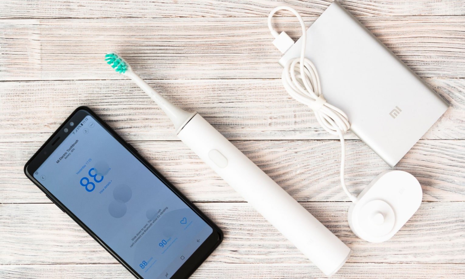 приложение в смартфоне для электрической зубной щетки