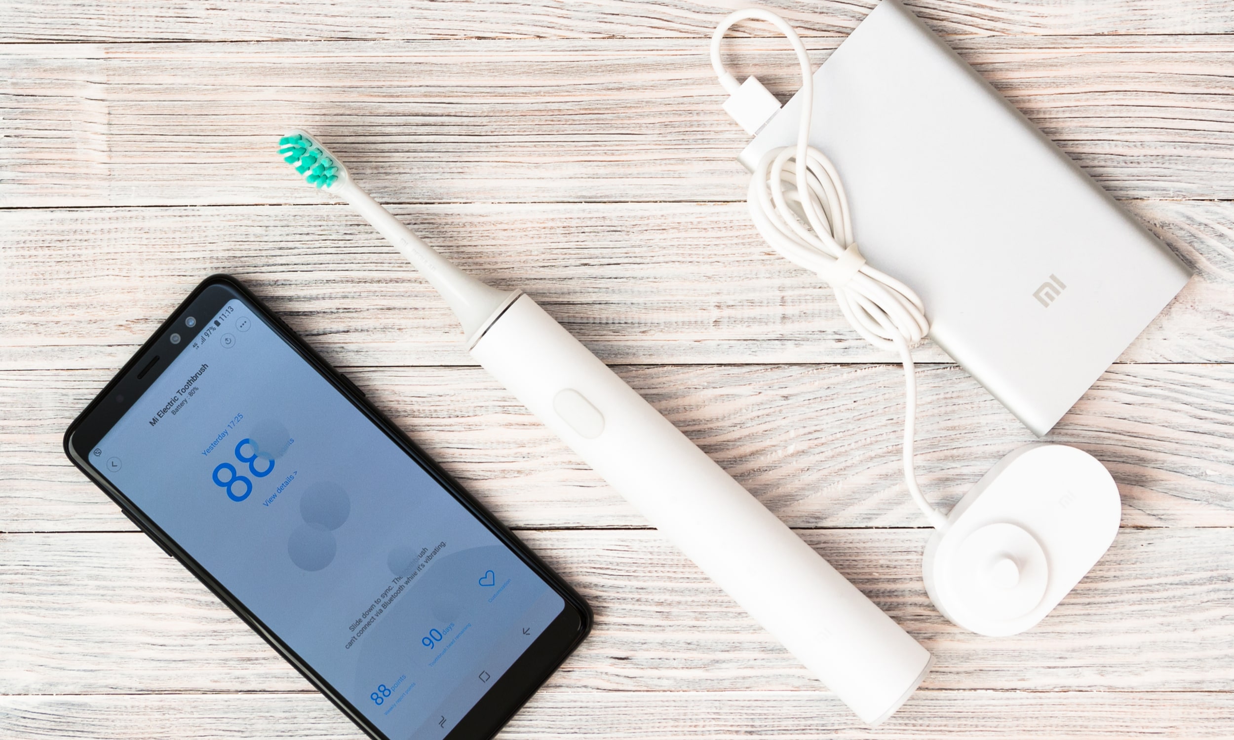 xiaomi электрическая зубная щетка с приложением для смартфона